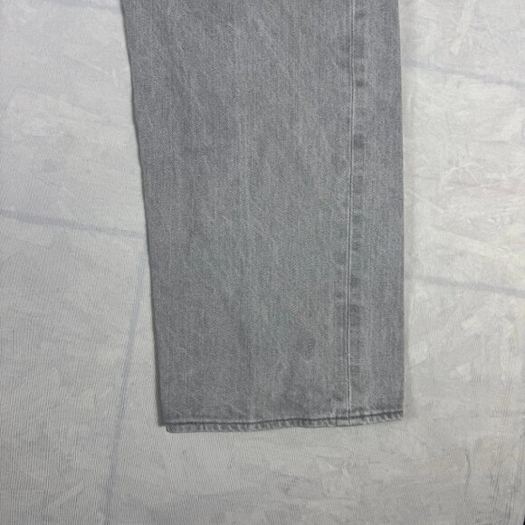 Levis 501 Mens Straight Leg Jeans Gray Button Fly 5-Pocket Outdoor Size 38x30 - Picture 12 of 16